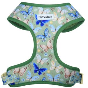 Butterfly Print Dog Harness