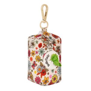 Flower Print Poop Bag Holder